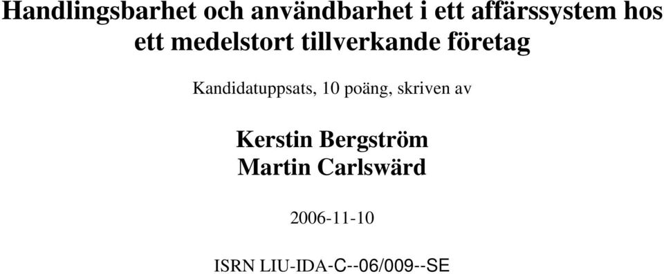 poäng, skriven av Kerstin Bergström Martin
