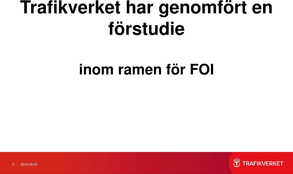 förstudie inom