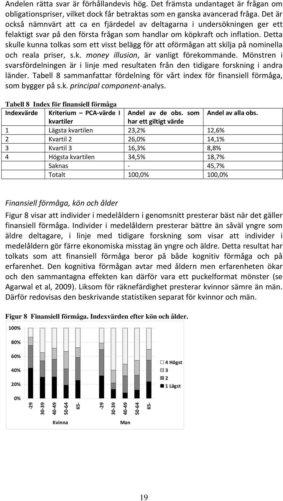 Detta skulle kunna tolkas som ett visst belägg för att oförmågan att skilja på nominella och reala priser, s.k. money illusion, är vanligt förekommande.