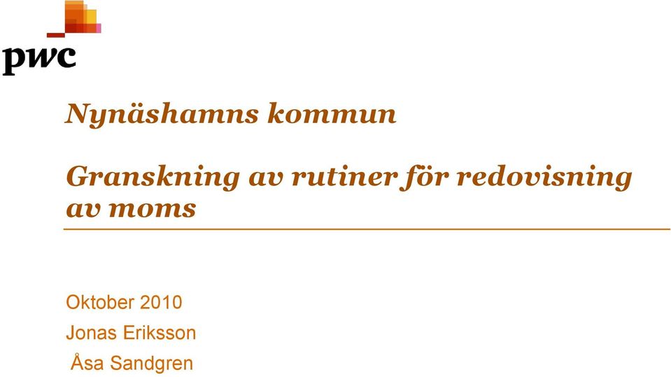 redovisning av moms