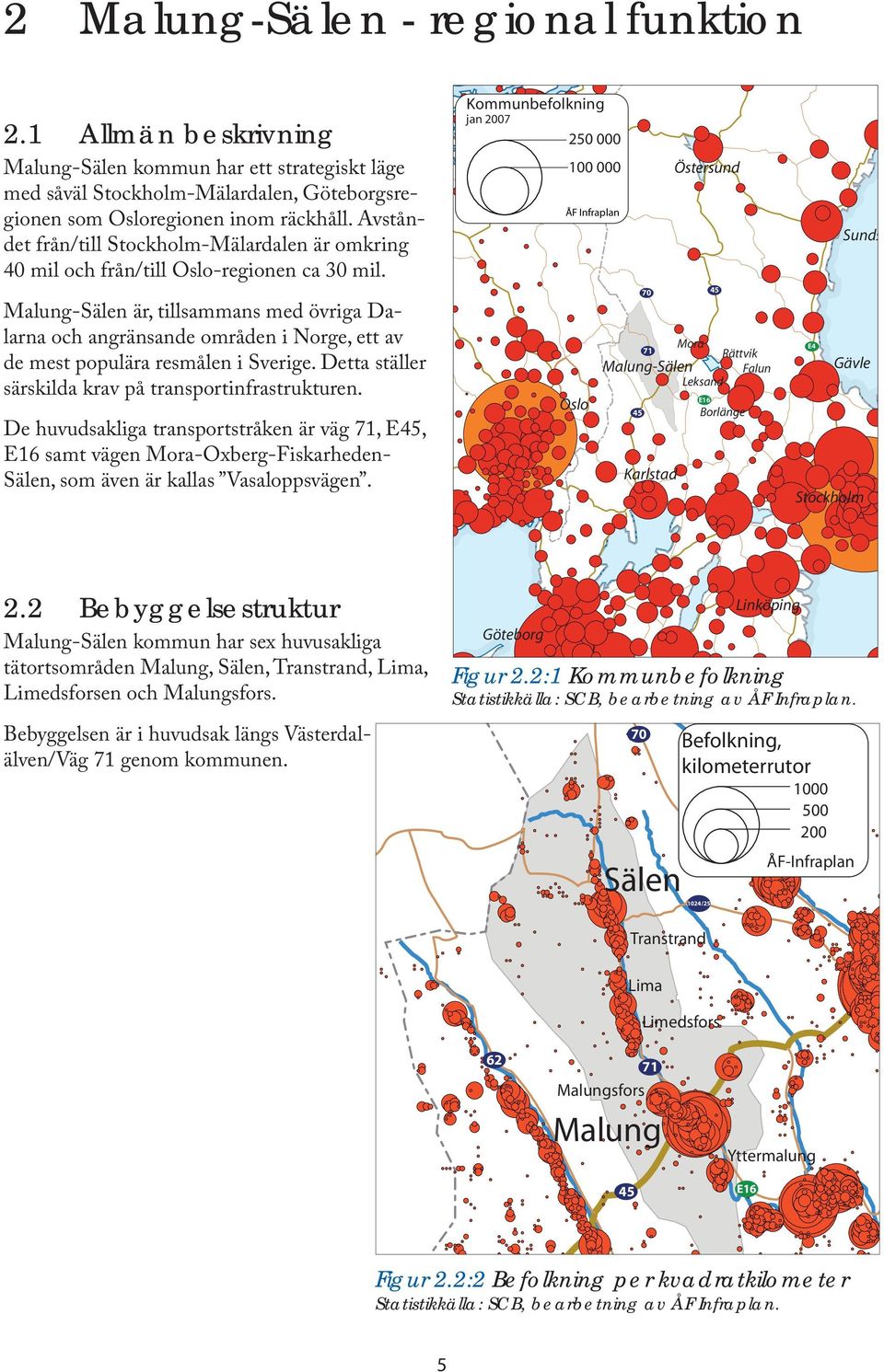 Malung-Sälen är, tillsammans med övriga Dalarna och angränsande områden i Norge, ett av de mest populära resmålen i Sverige. Detta ställer särskilda krav på transportinfrastrukturen.