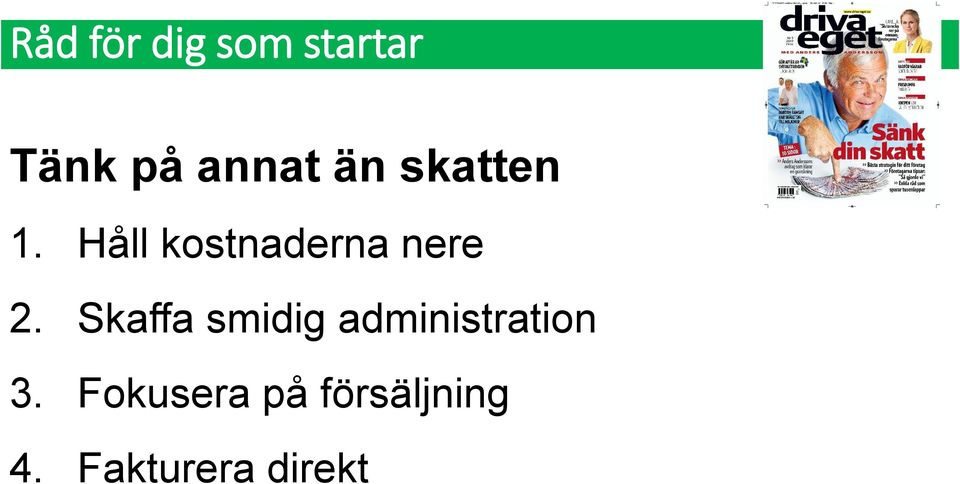 Skaffa smidig administration 3.