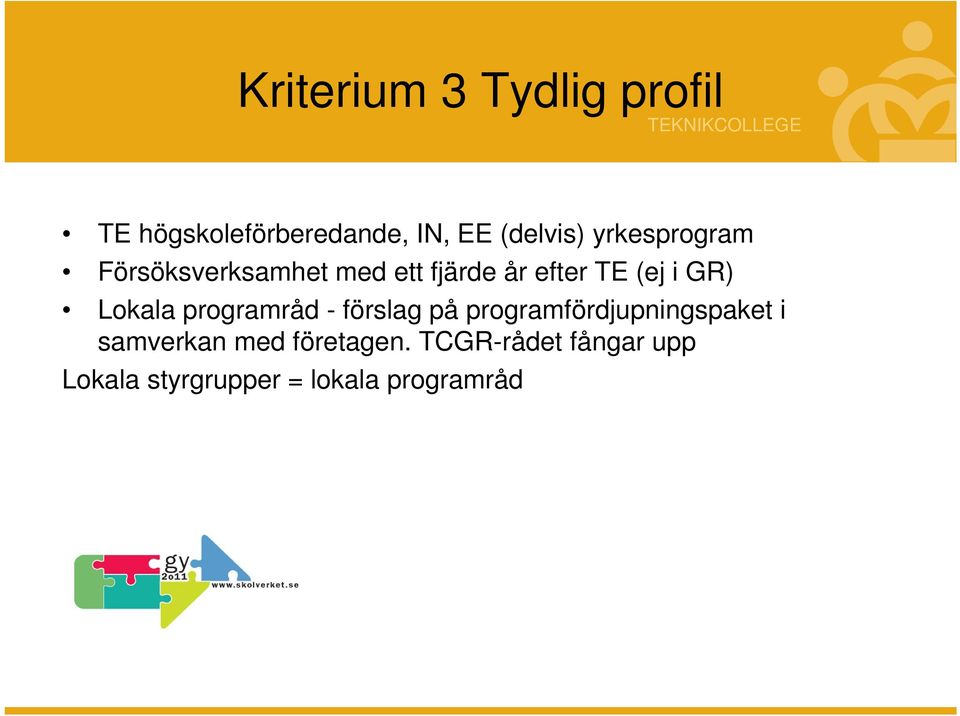 GR) Lokala programråd - förslag på programfördjupningspaket i samverkan