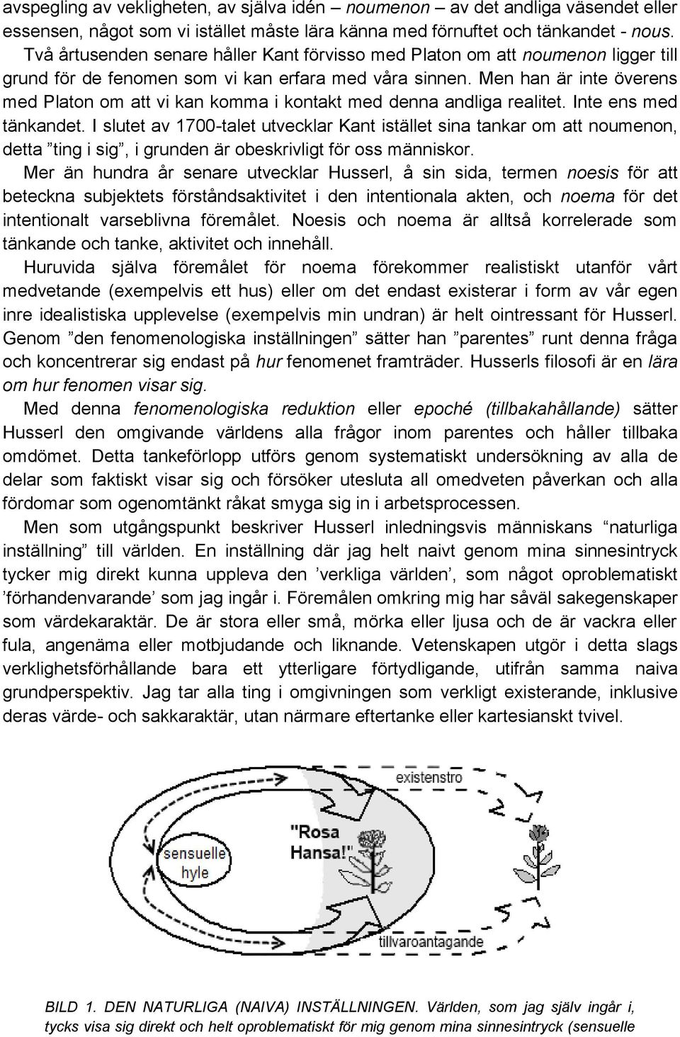 Men han är inte överens med Platon om att vi kan komma i kontakt med denna andliga realitet. Inte ens med tänkandet.