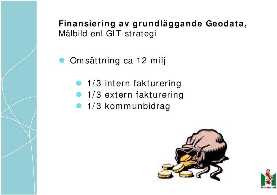 Omsättning ca 12 milj 1/3 intern