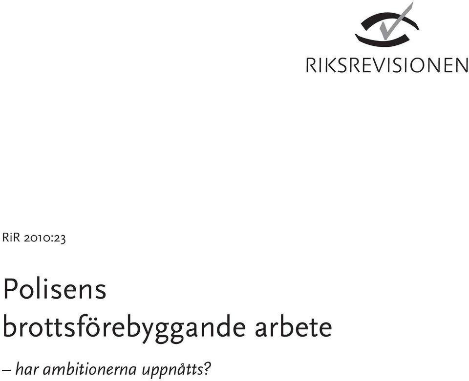 brottsförebyggande