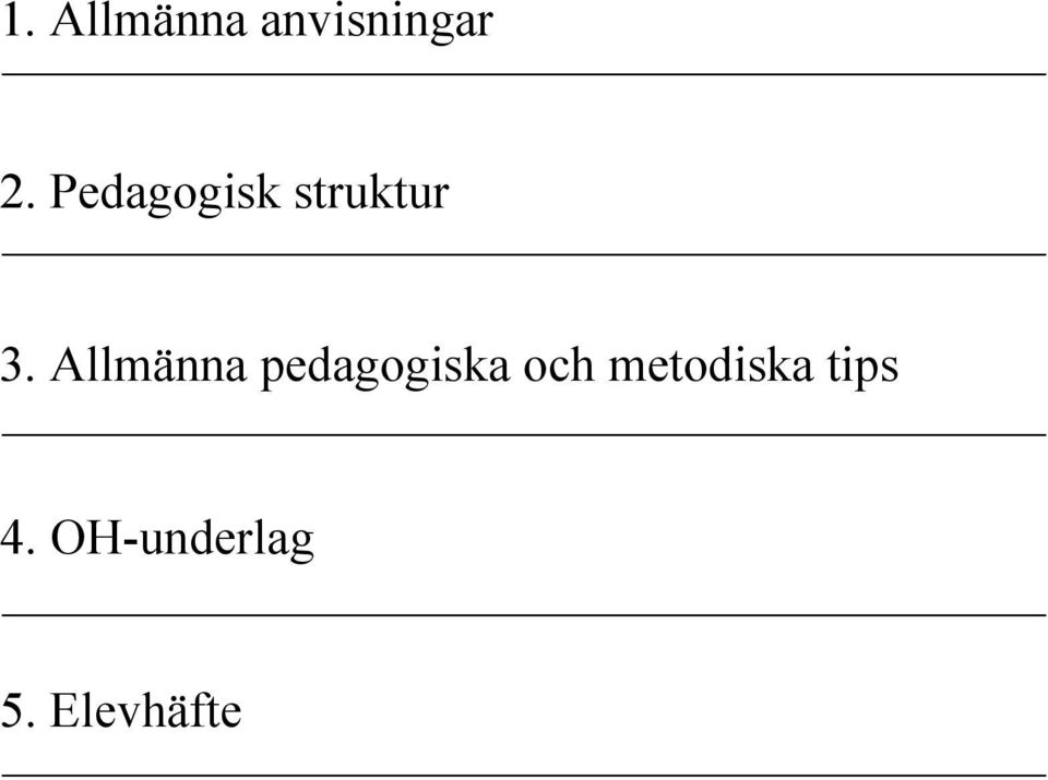 Allmänna pedagogiska och