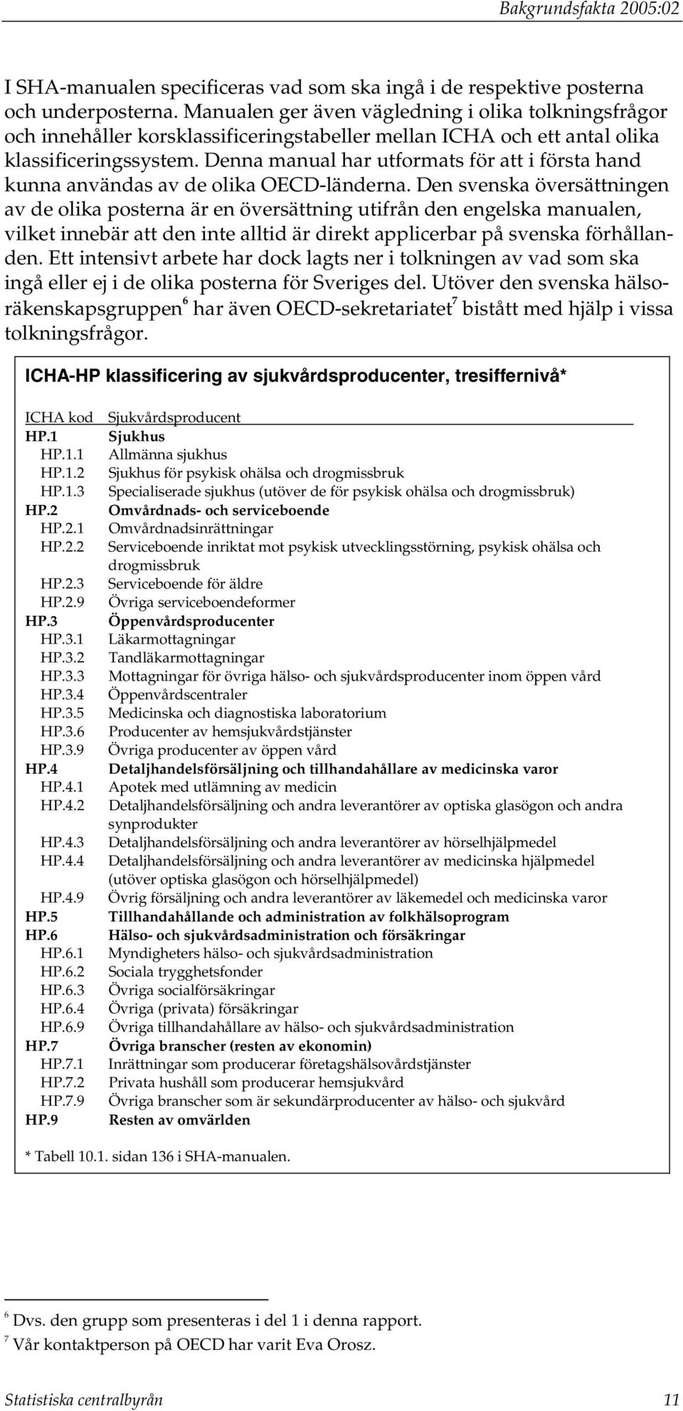 Denna manual har utformats för att i första hand kunna användas av de olika OECD-länderna.