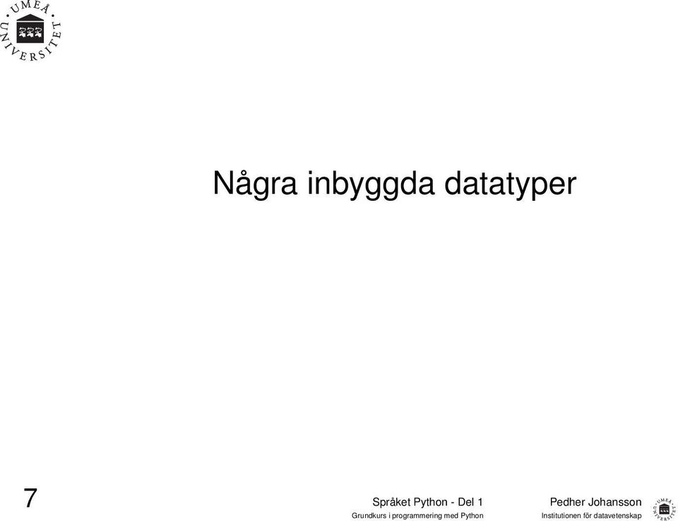 datatyper