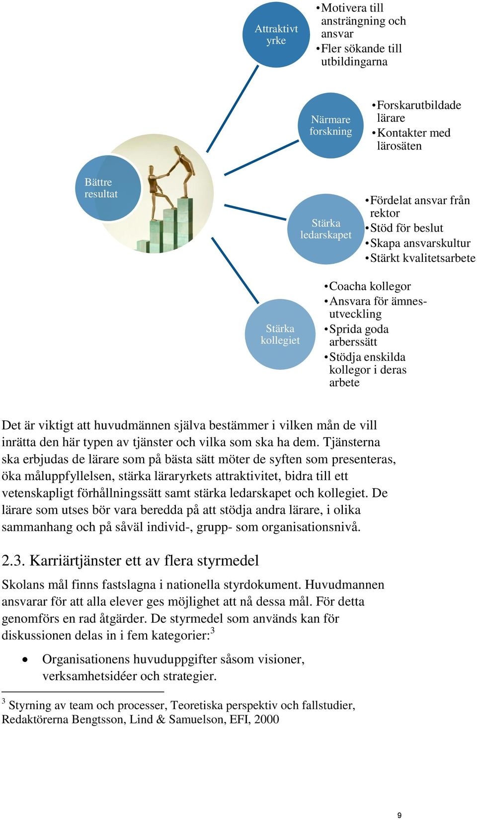 arbete Det är viktigt att huvudmännen själva bestämmer i vilken mån de vill inrätta den här typen av tjänster och vilka som ska ha dem.