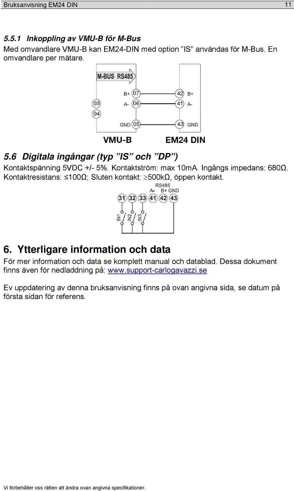 Dessa dokument finns även för nedladdning på: www.support-carlogavazzi.