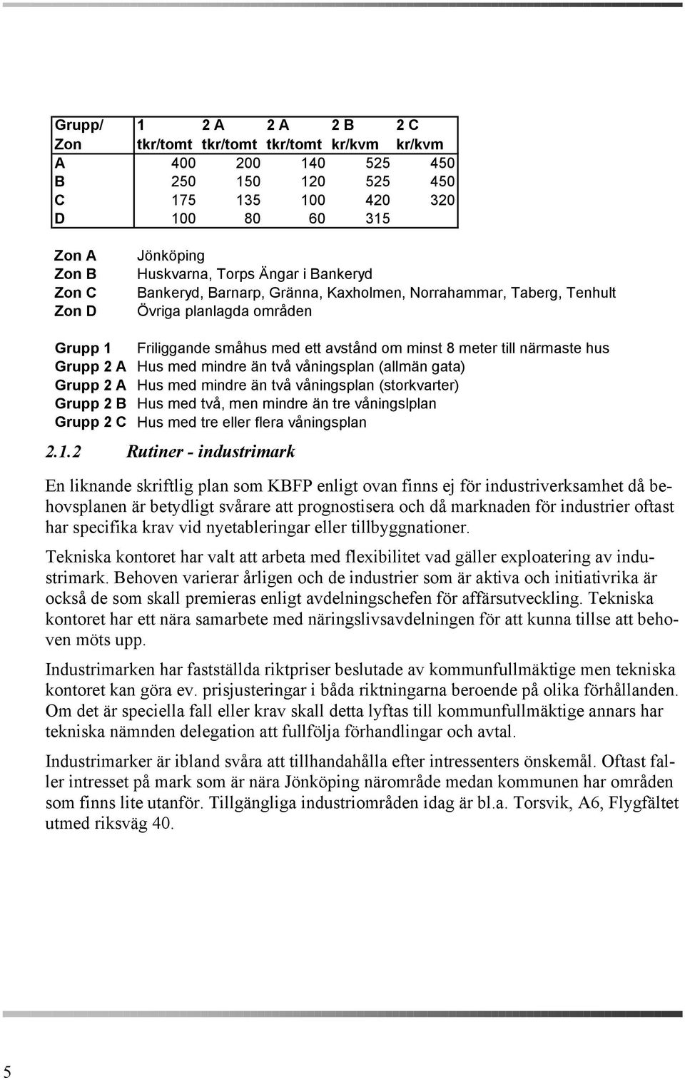 2 A Hus med mindre än två våningsplan (allmän gata) Grupp 2 A Hus med mindre än två våningsplan (storkvarter) Grupp 2 B Hus med två, men mindre än tre våningslplan Grupp 2 C Hus med tre eller flera