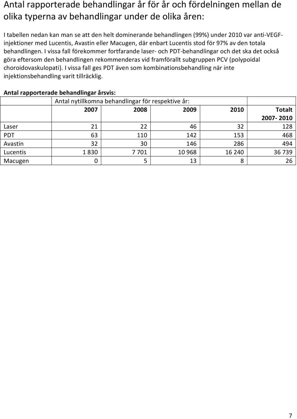 I vissa fall förekommer fortfarande laser och PDT behandlingar och det ska det också göra eftersom den behandlingen rekommenderas vid framförallt subgruppen PCV (polypoidal choroidovaskulopati).