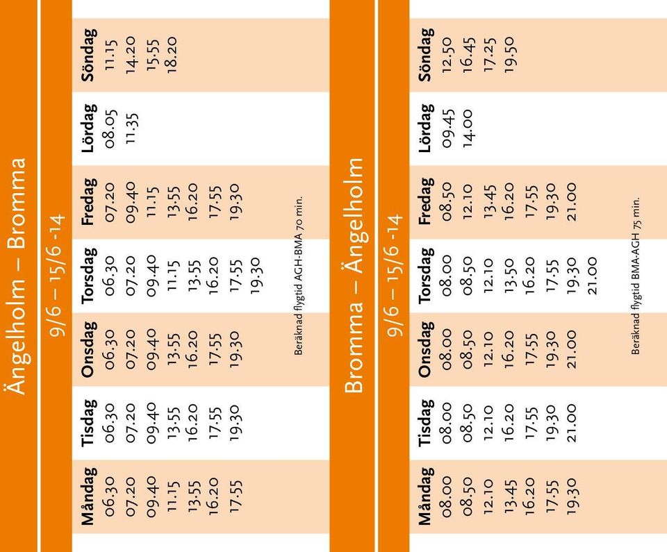 Bromma Ängelholm 9/6 15/6-14 13.