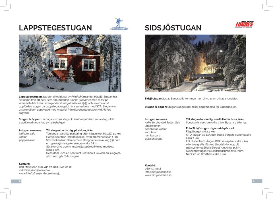 Stugan var ursprungligen uppbyggd med material från disponentbostaden vid Alafors sågverk. Sidsjöstugan ägs av Sundsvalls kommun men drivs av en privat arrendator.