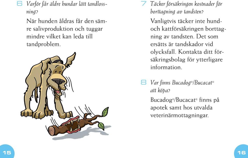 7 Täcker försäkringen kostnader för borttagning av tandsten?