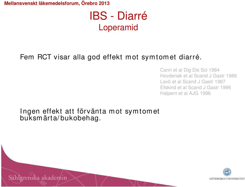 Cann et al Dig Dis Sci 1984 Hovdenak et al Scand J Gastr 1986 Lavö et