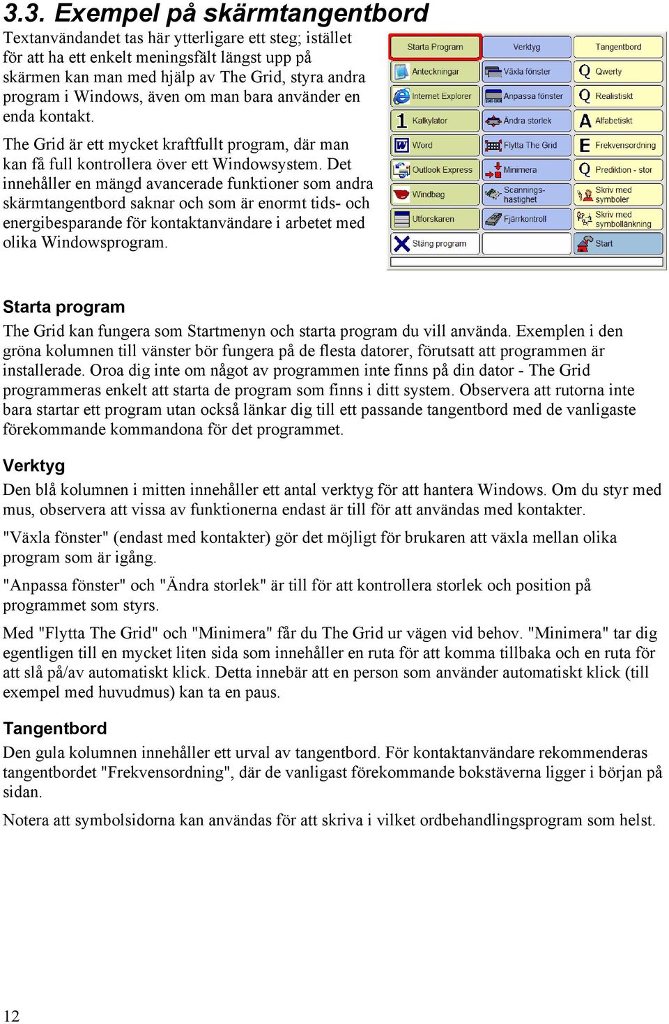 Det innehåller en mängd avancerade funktioner som andra skärmtangentbord saknar och som är enormt tids- och energibesparande för kontaktanvändare i arbetet med olika Windowsprogram.