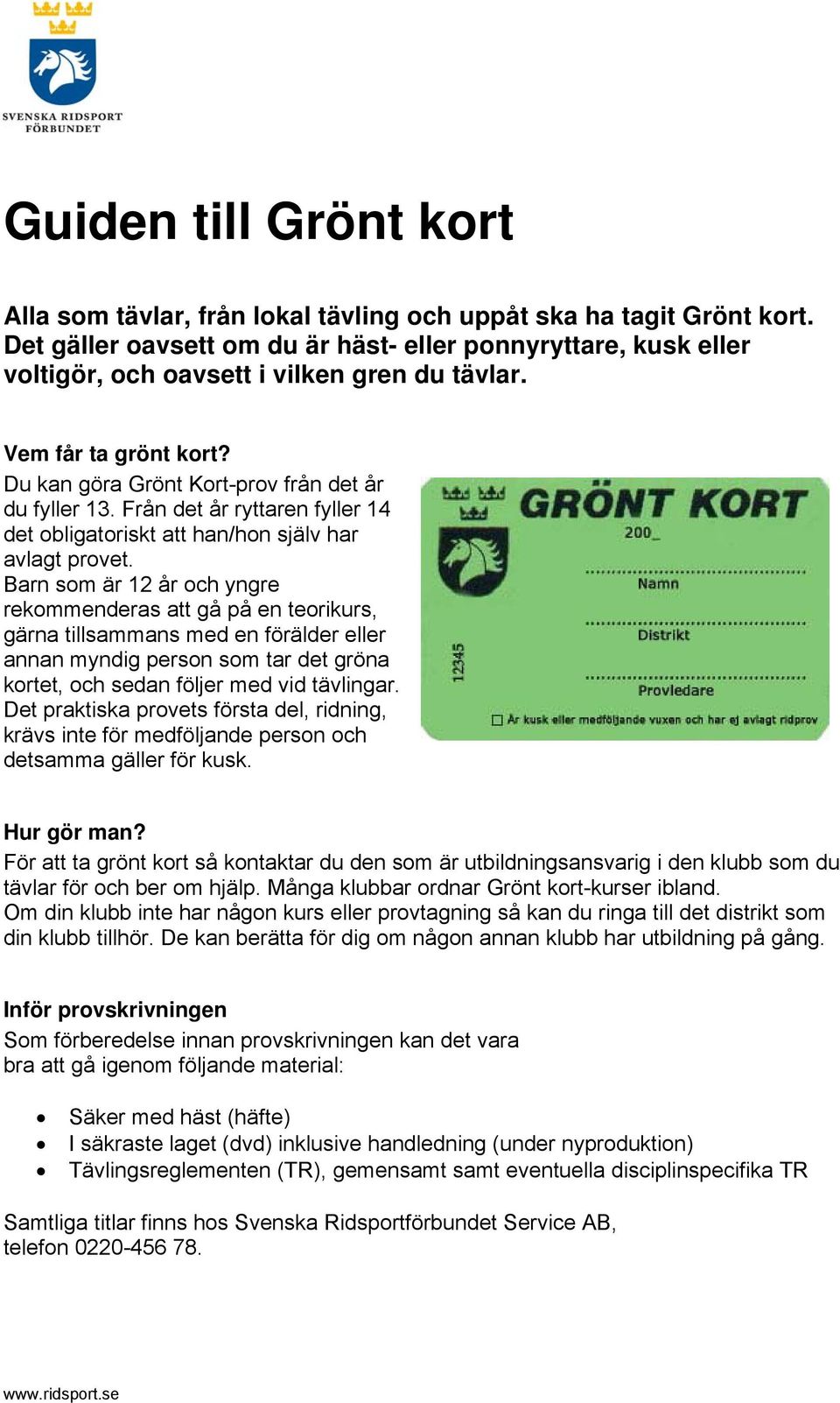 Gront Kort Hast Gront Kort Kurs Hast Uppsala Malsman Annan