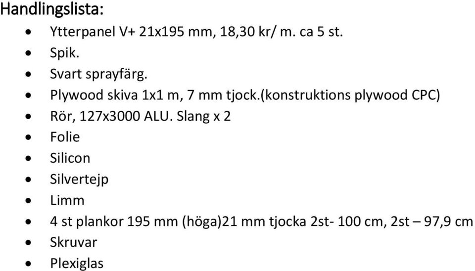 (konstruktions plywood CPC) Rör, 127x3000 ALU.