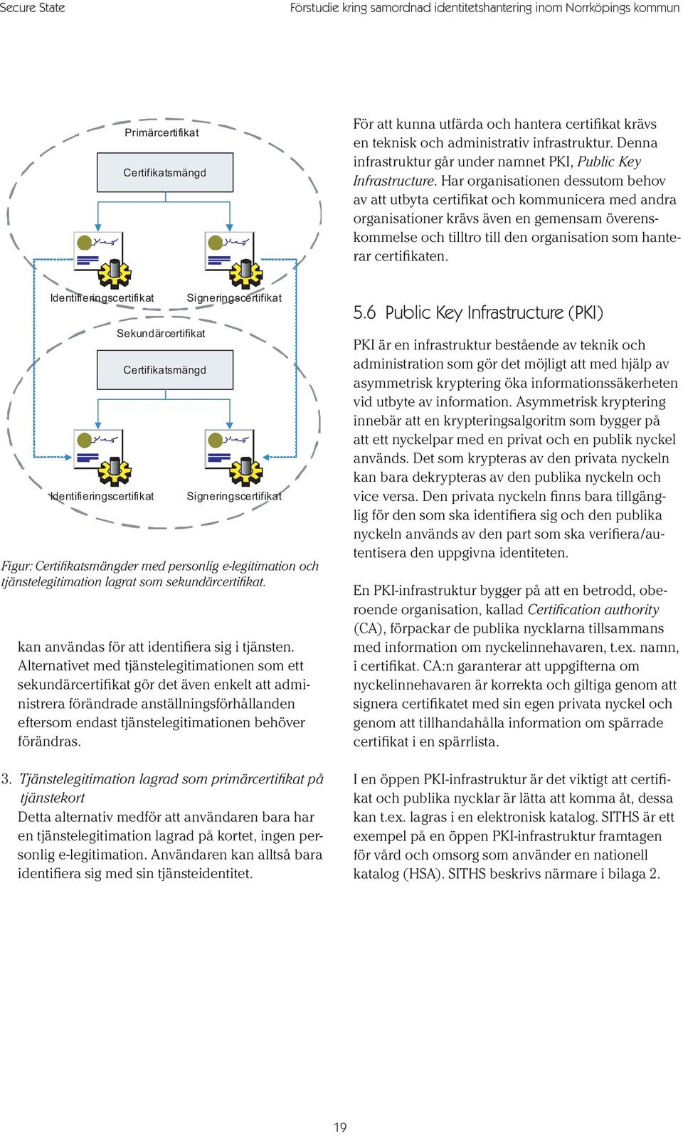 Har organisationen dessutom behov av att utbyta certifikat och kommunicera med andra organisationer krävs även en gemensam överenskommelse och tilltro till den organisation som hanterar certifikaten.