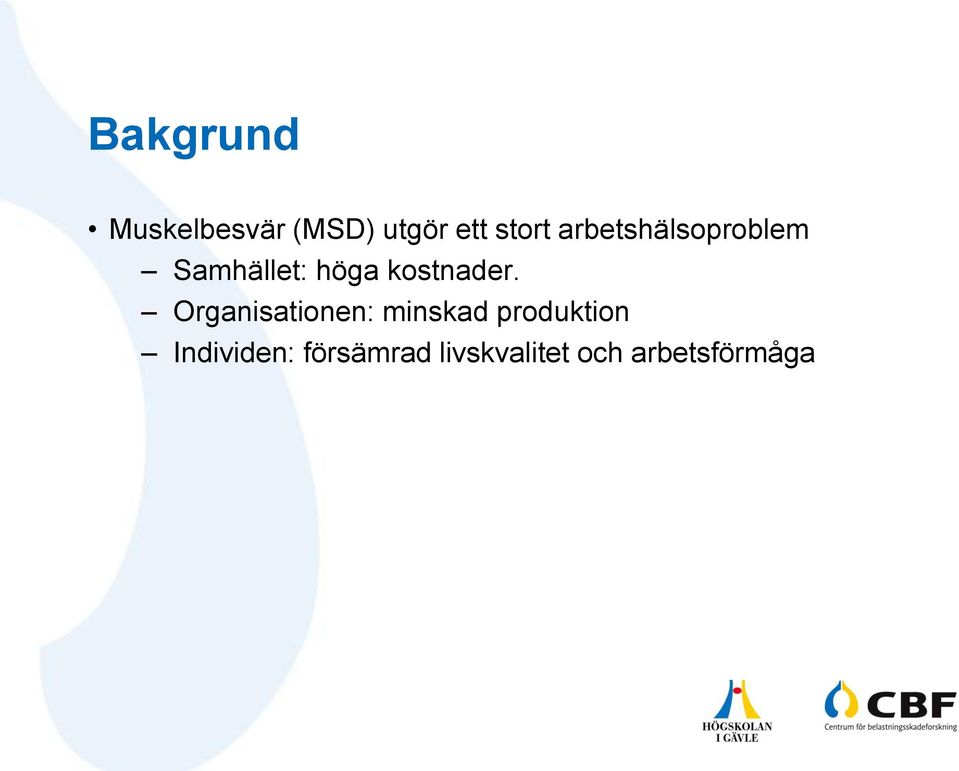 kostnader.