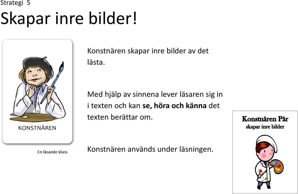 Med hjälp av sinnena lever läsaren sig in i texten