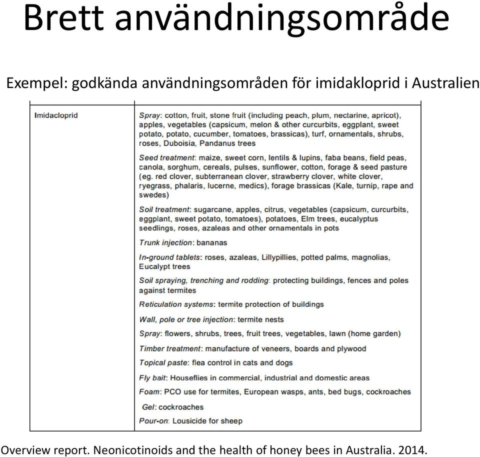 Australien Overview report.