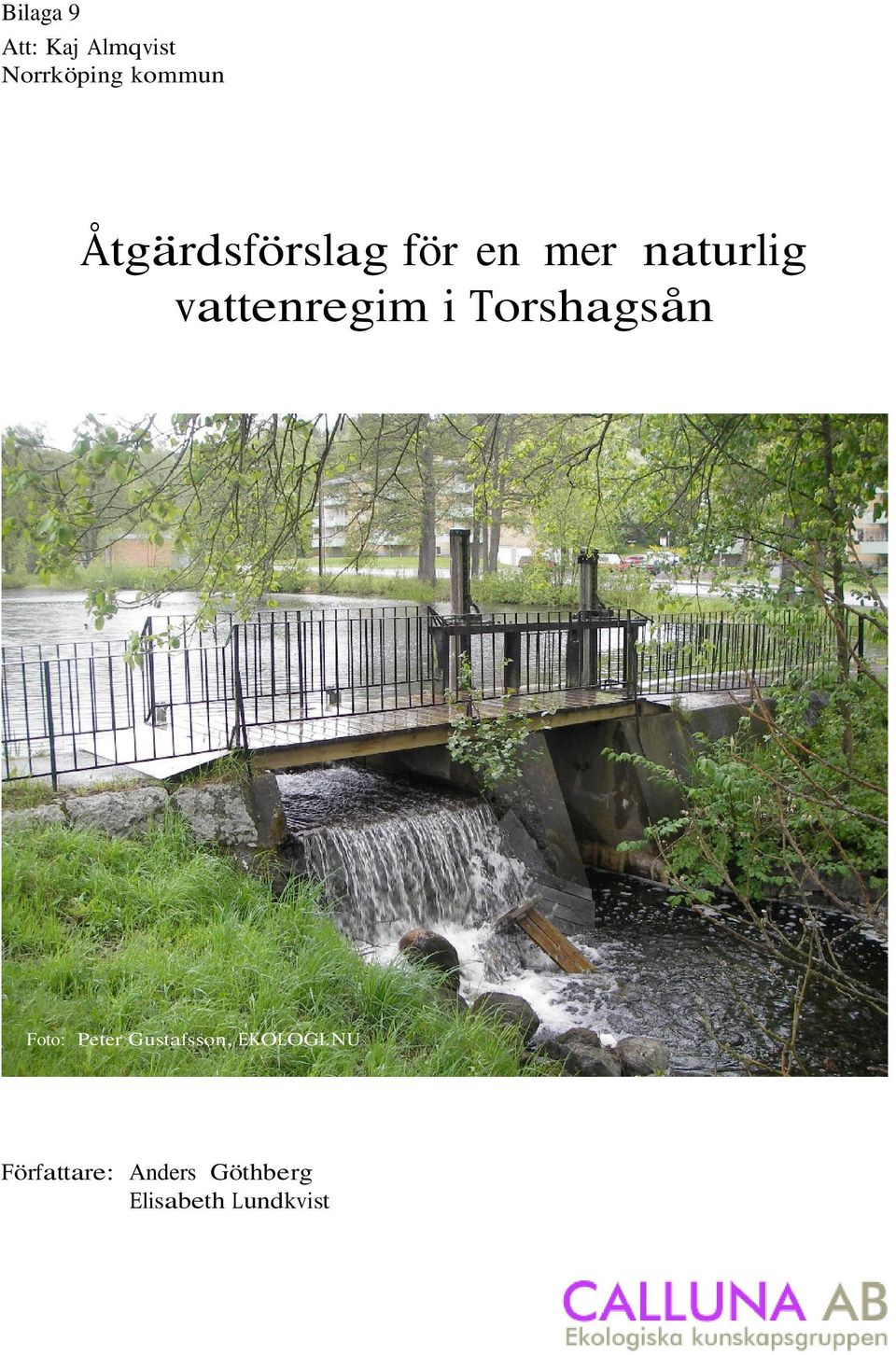 i Torshagsån Foto: Peter Gustafsson, EKOLOGI.