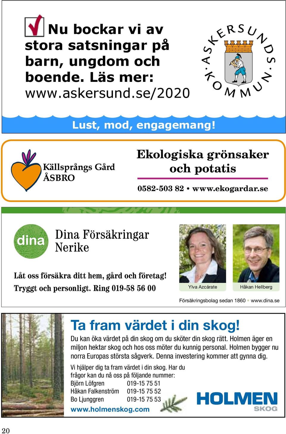 Du kan öka värdet på din skog om du sköter din skog rätt. Holmen äger en miljon hektar skog och hos oss möter du kunnig personal. Holmen bygger nu norra Europas största sågverk.