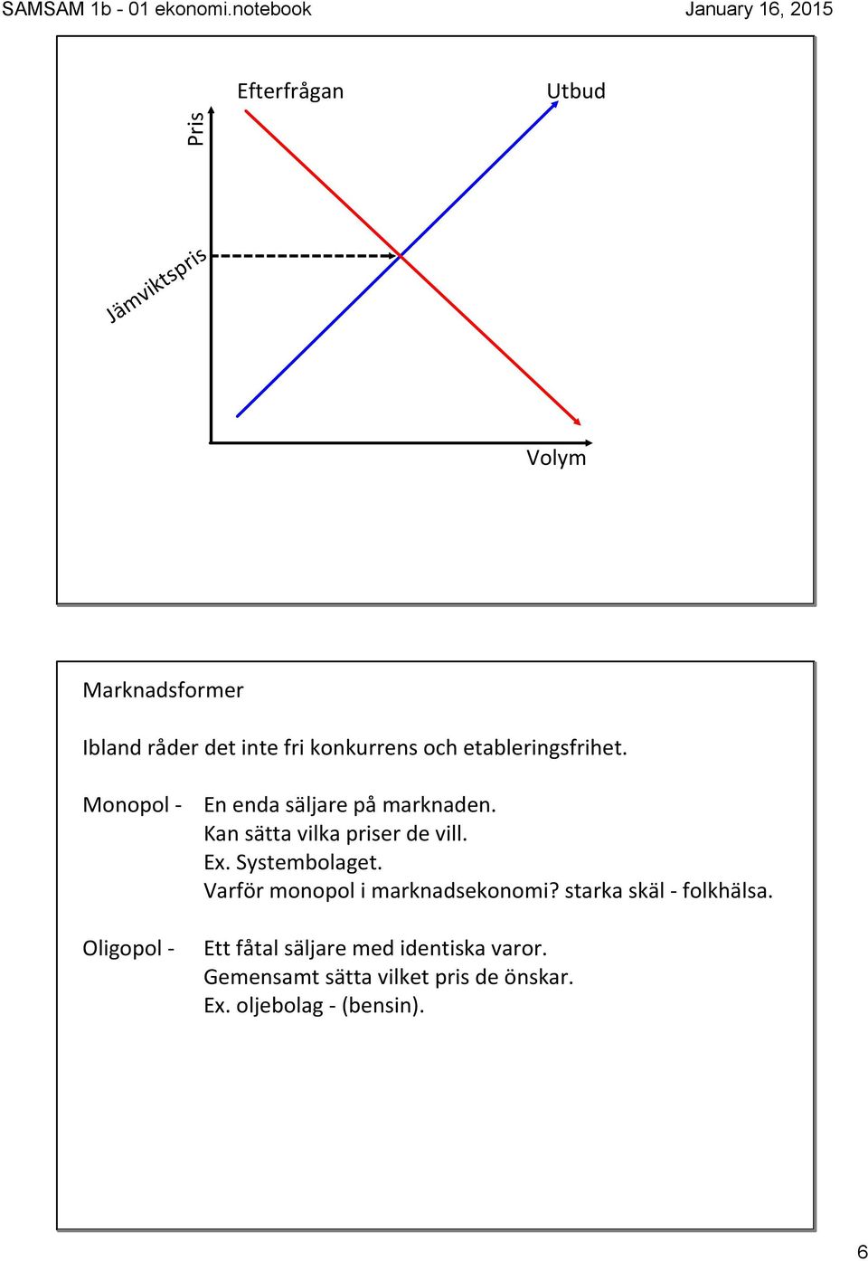 Kan sätta vilka priser de vill. Ex. Systembolaget. Varför monopol i marknadsekonomi?