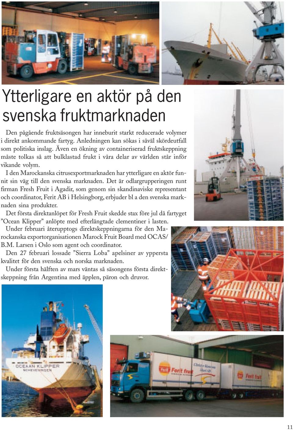 I den Marockanska citrusexportmarknaden har ytterligare en aktör funnit sin väg till den svenska marknaden.
