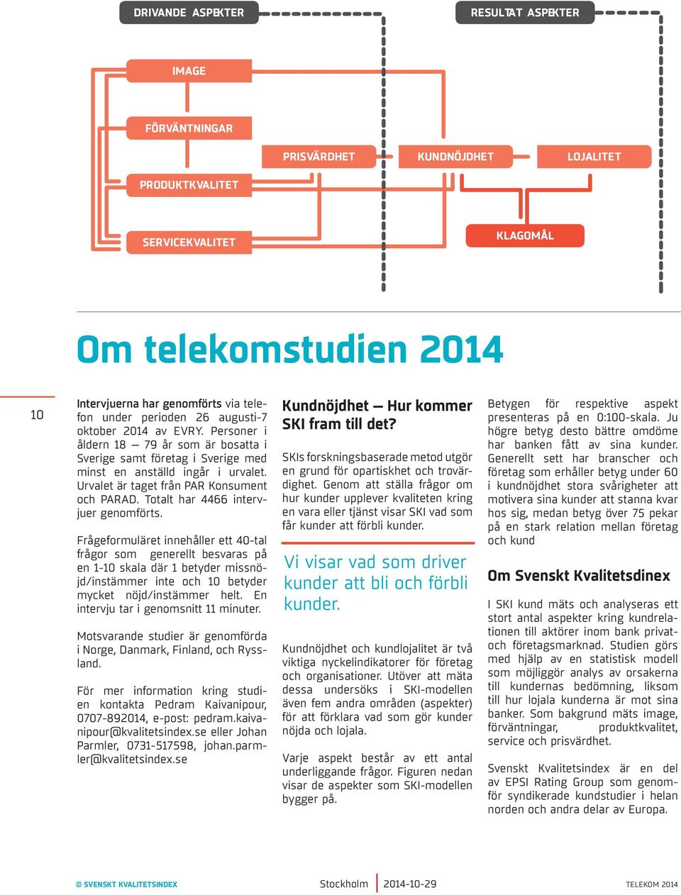 Urvalet är taget från PAR Konsument och PARAD. Totalt har 4466 intervjuer genomförts.