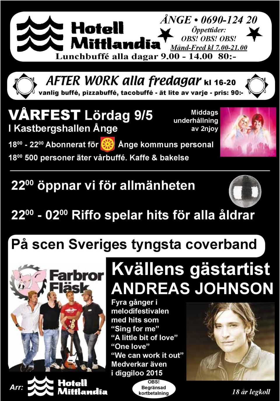 Ånge kommuns personal 18 00 500 personer äter vårbuffé.