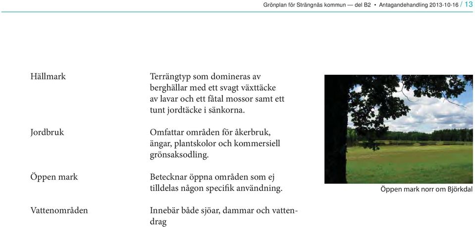 jordtäcke i sänkorna. Omfattar områden för åkerbruk ängar plantskolor och kommersiell grönsaksodling.