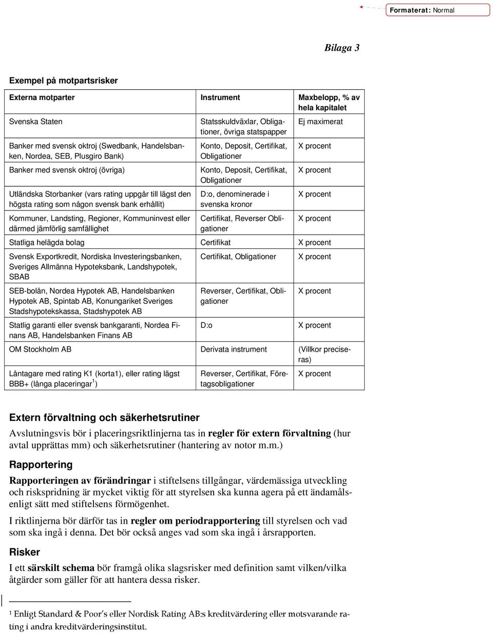 eller därmed jämförlig samfällighet Statsskuldväxlar, Obligationer, övriga statspapper Konto, Deposit, Certifikat, Obligationer Konto, Deposit, Certifikat, Obligationer D:o, denominerade i svenska