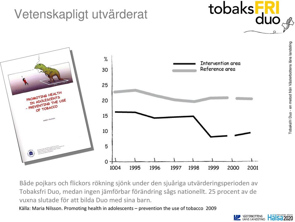 sågs nationellt. 25 procent av de vuxna slutade för att bilda Duo med sina barn.
