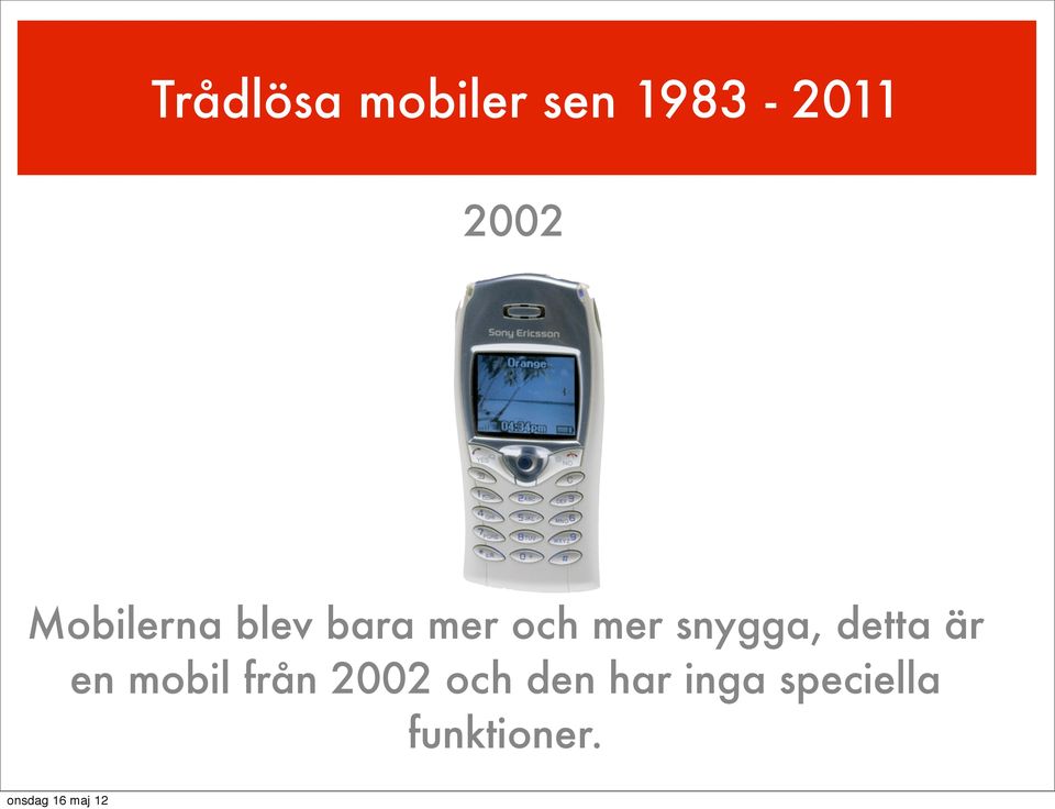 är en mobil från 2002 och