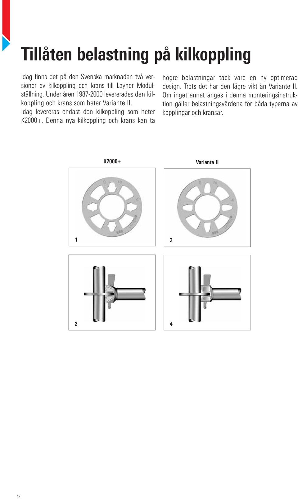 Denna nya kilkoppling och krans kan ta högre belastningar tack vare en ny optimerad design. Trots det har den lägre vikt än ariante II.