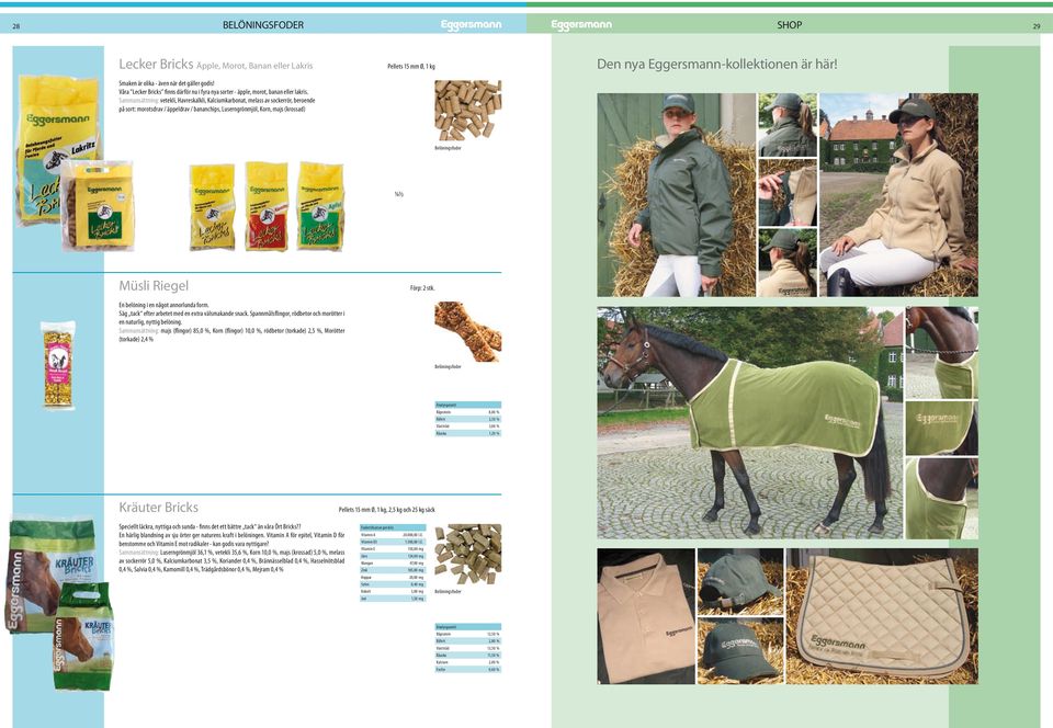 Sammansättning: vetekli, Havreskalkli, Kalciumkarbonat, melass av sockerrör, beroende på sort: morotsdrav / äppeldrav / bananchips, Luserngrönmjöl, Korn, majs (krossad) Pellets 15 mm Ø, 1 kg Den nya