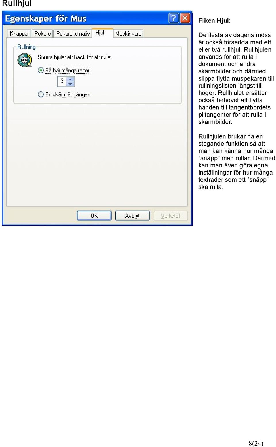 Egna inställningar i Windows XP - PDF Free Download