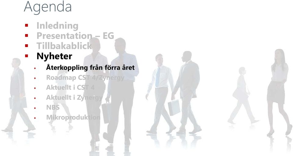 förra året Roadmap CST 4/Zynergy