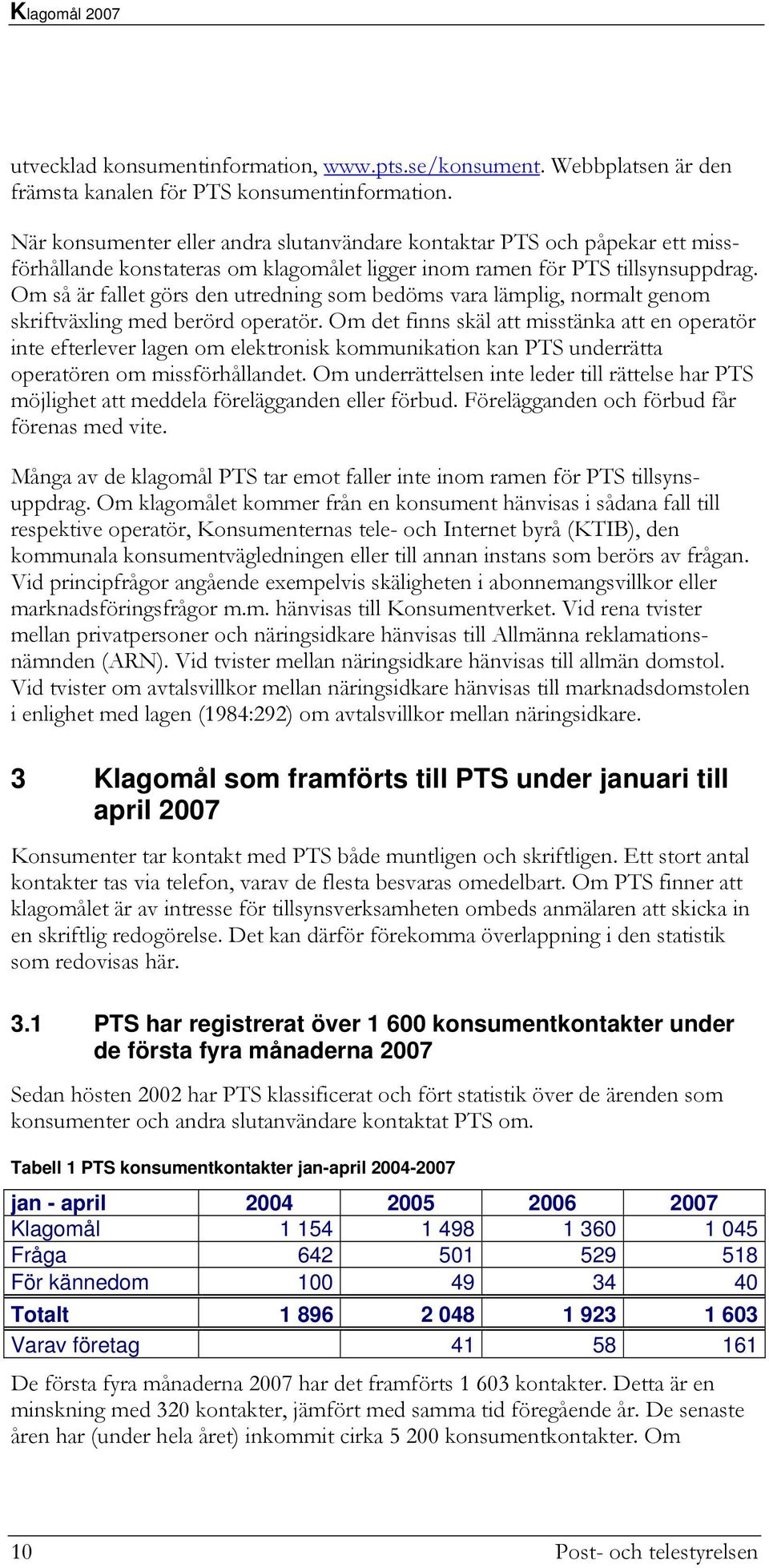 Om så är fallet görs den utredning som bedöms vara lämplig, normalt genom skriftväxling med berörd operatör.