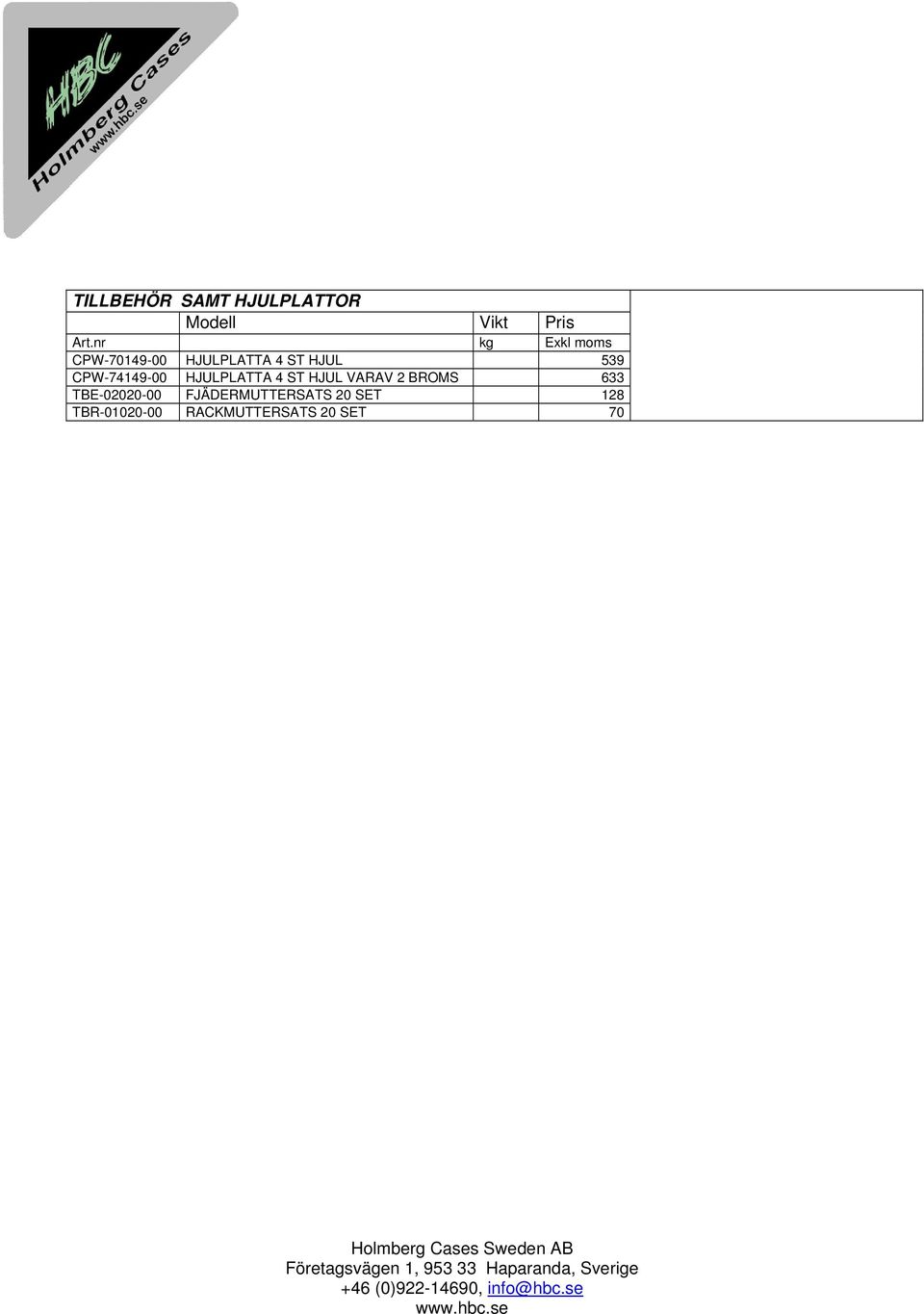 CPW-74149-00 HJULPLATTA 4 ST HJUL VARAV 2 BROMS 633