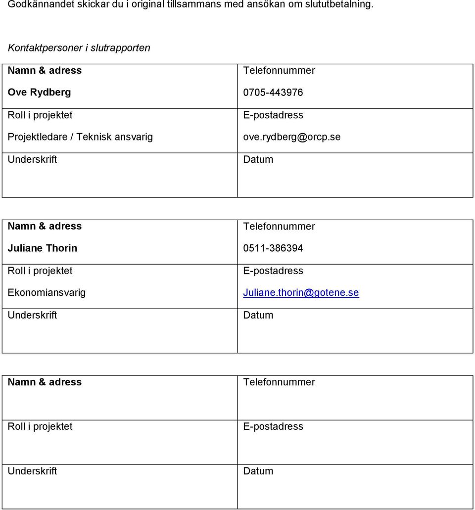 Telefonnummer 0705-443976 E-postadress ove.rydberg@orcp.