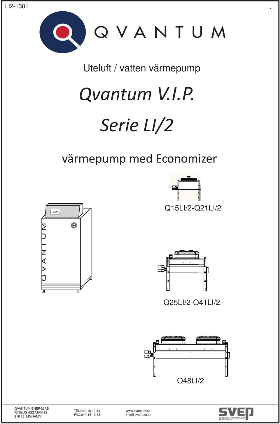 Serie LI/2 värmepump med