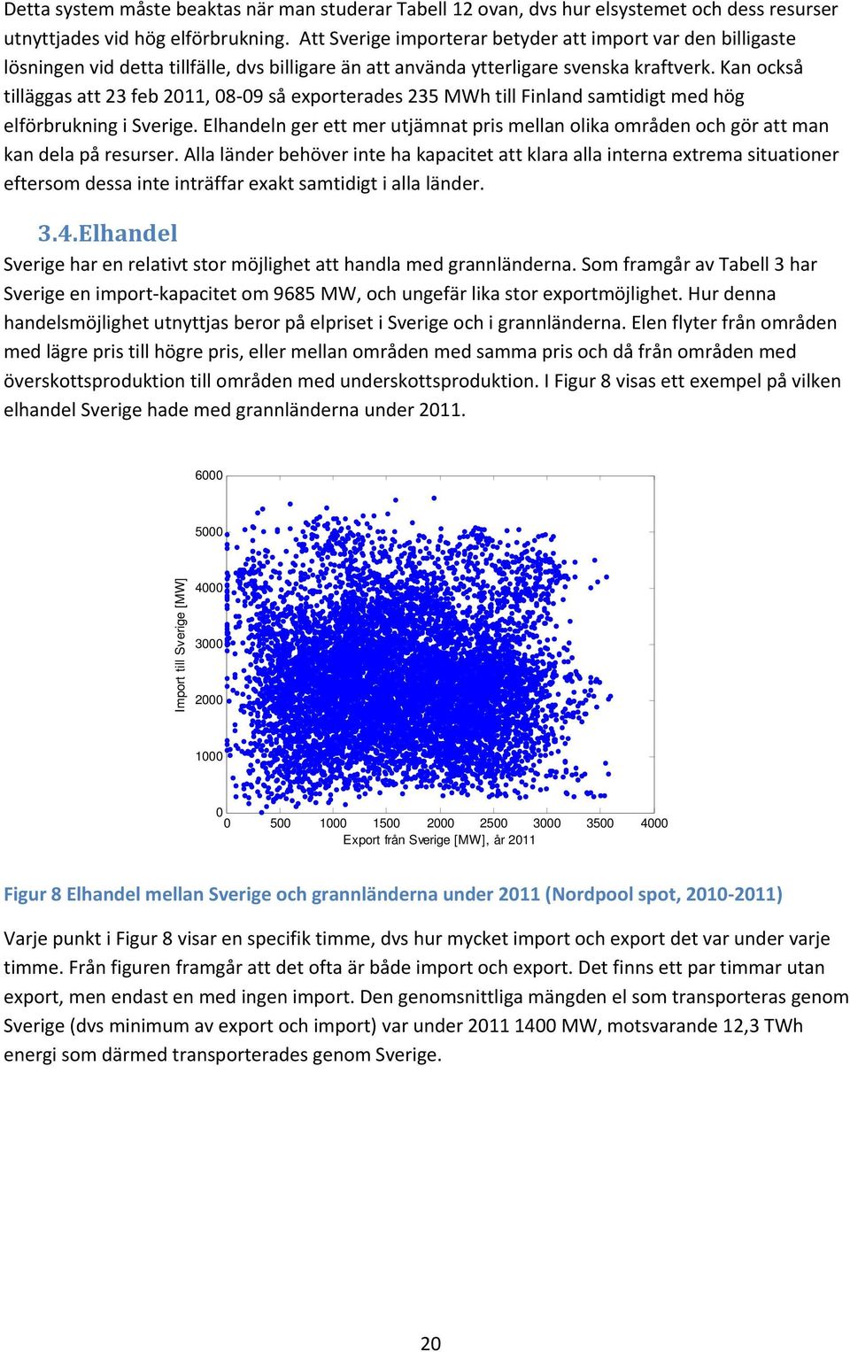 Kan också tilläggas att 23 feb 2011, 08 09 så exporterades 235 MWh till Finland samtidigt med hög elförbrukning i Sverige.