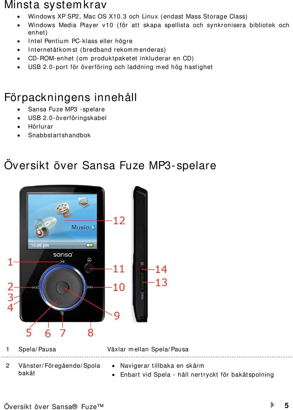 Internetåtkomst (bredband rekommenderas) CD-ROM-enhet (om produktpaketet inkluderar en CD) USB 2.