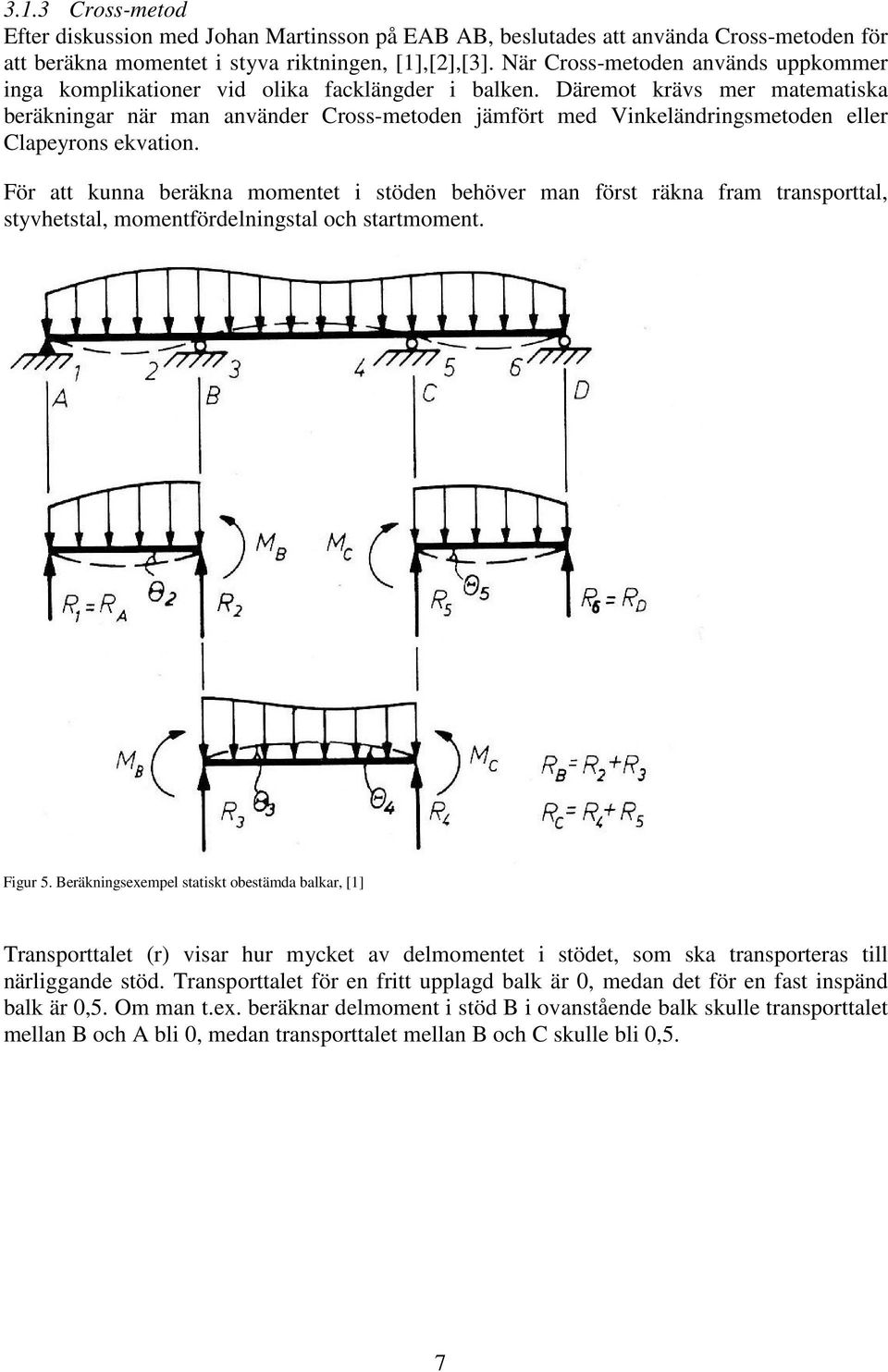 Däremot krävs mer matematiska beräkningar när man använder Cross-metoden jämfört med Vinkeländringsmetoden eller Clapeyrons ekvation.