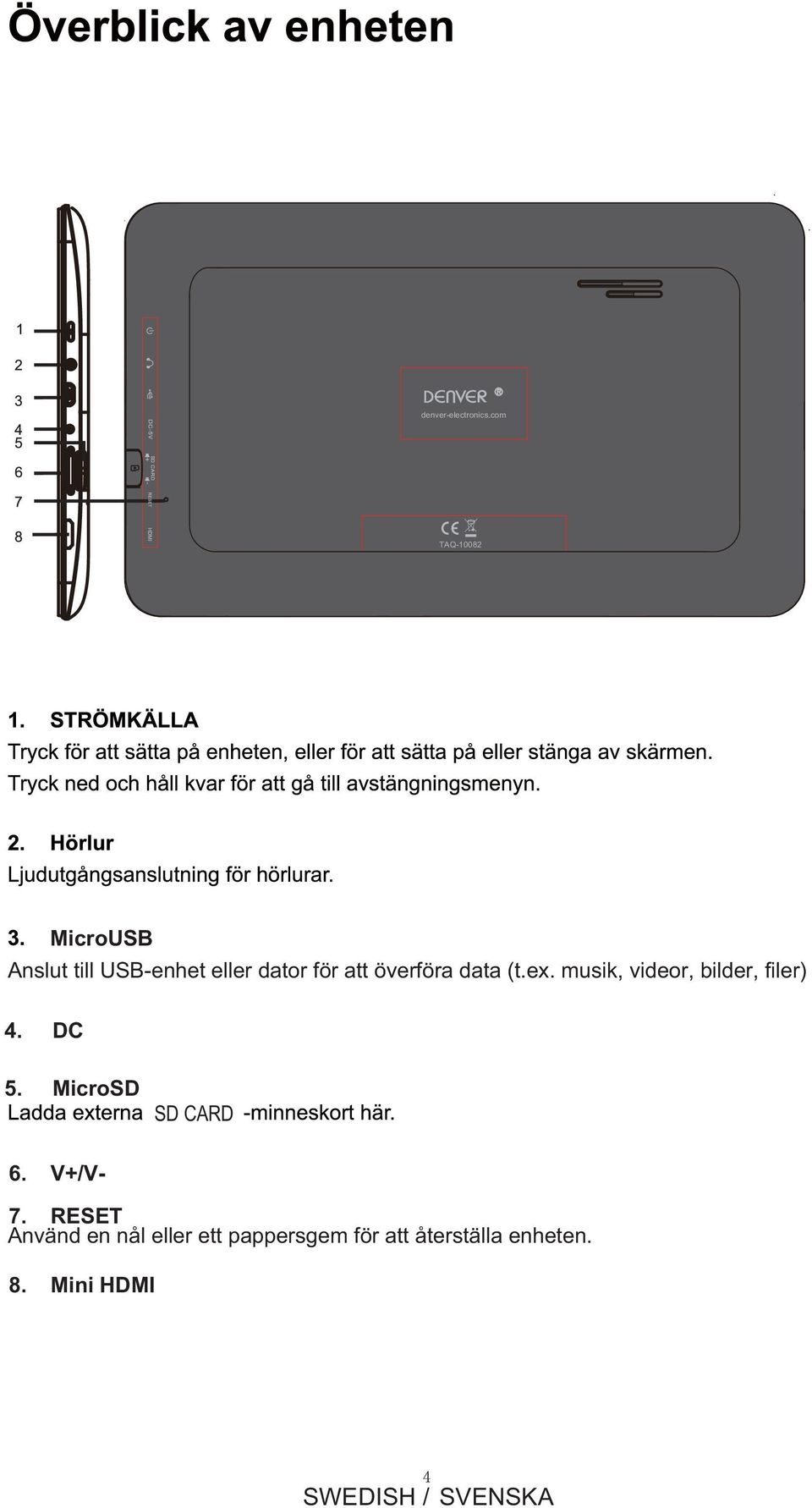 att överföra data (t.ex. musik, videor, bilder, filer) 4. DC 5.